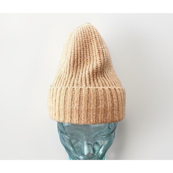 Free People Tan Knit Beanie Winter Hat - Picture 4 of 6